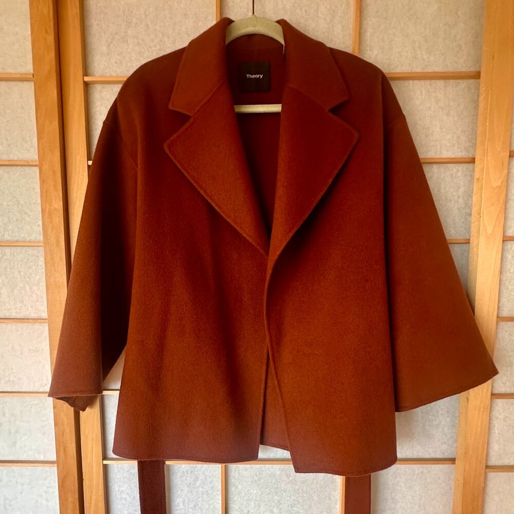 Theory Wool-Cashmere Robe Jacket - Picture 4 of 8